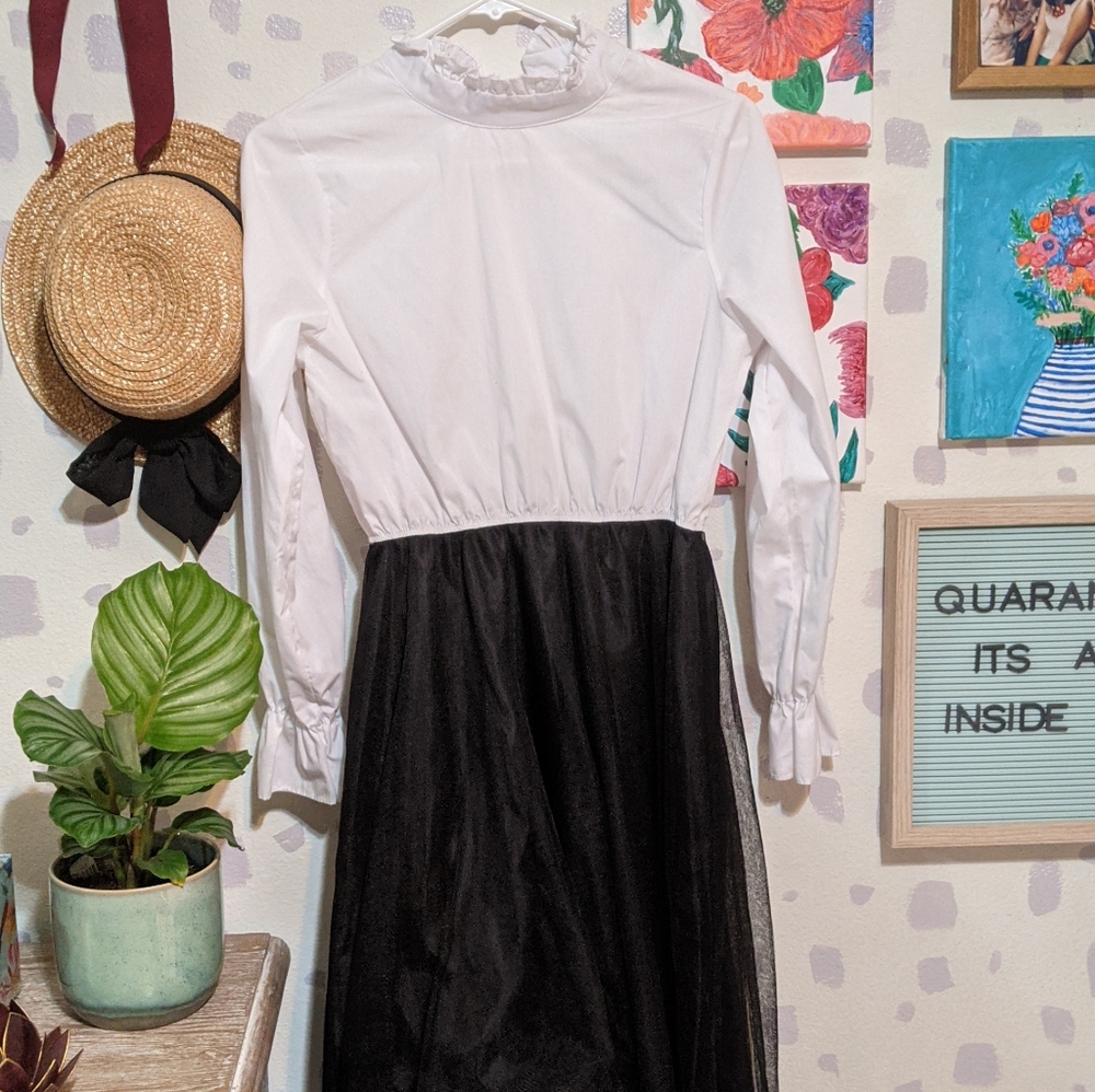 *Donated* Long Sleeve Tight Waist Shirt Dress - Picture 2 of 3